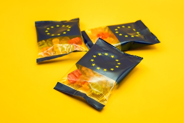 Gummibärchen Tüten mit EU Flagge